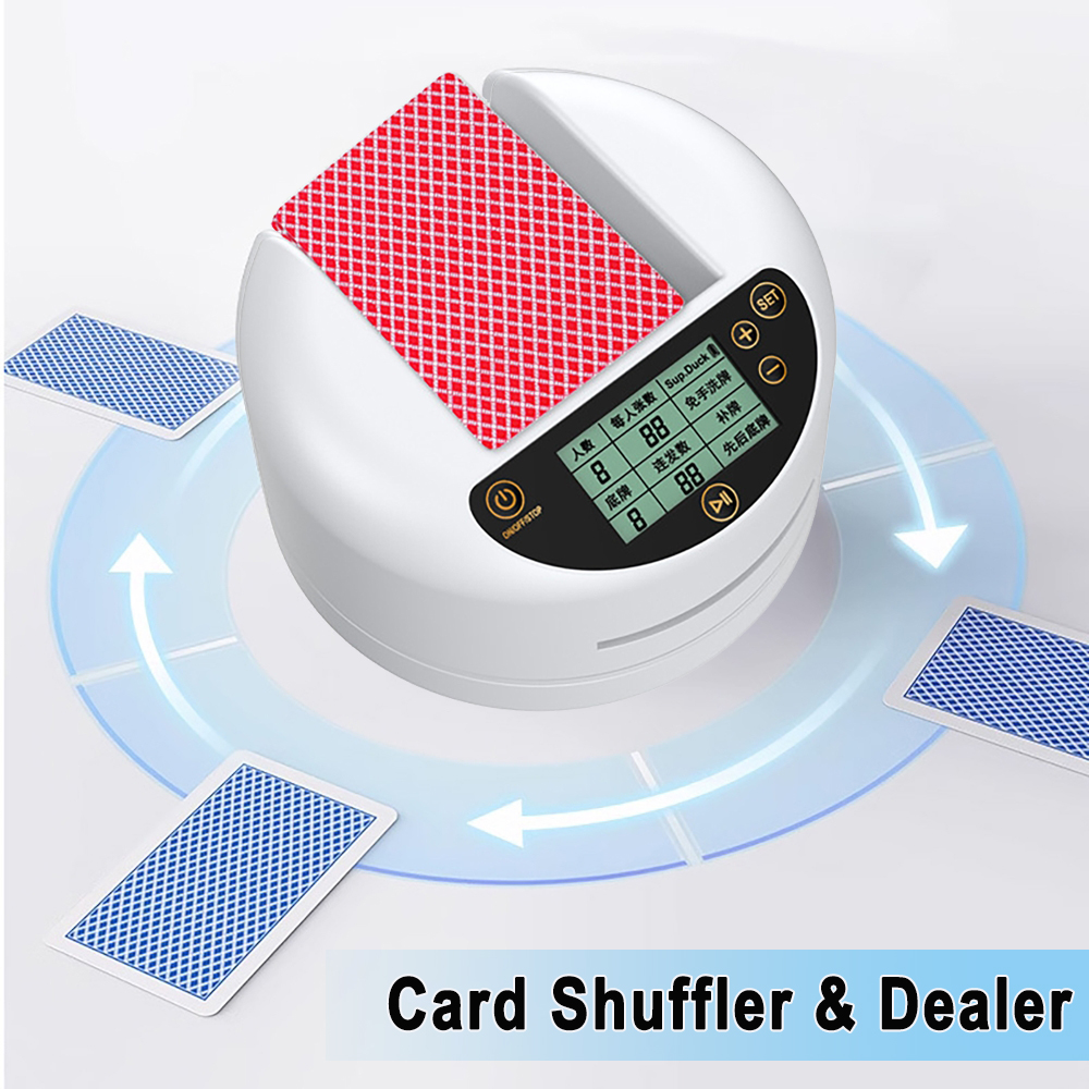 Card Game Deck - Automatic Card Dealer Machine with LCD