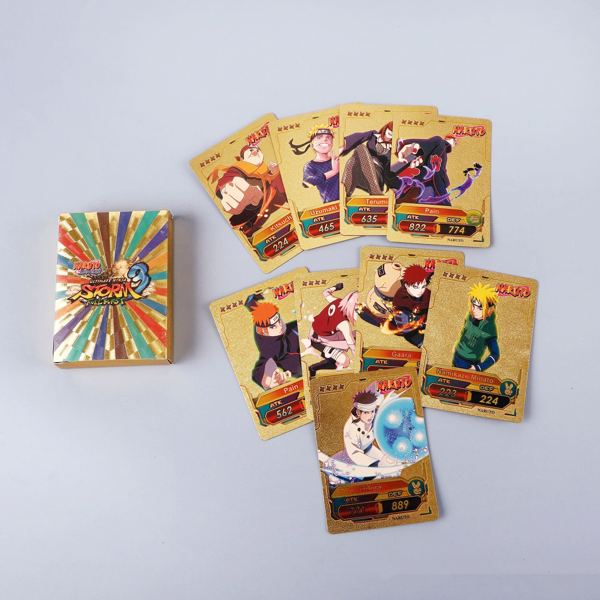 Board Game English - 55pcs Naruto Card Gold English Series