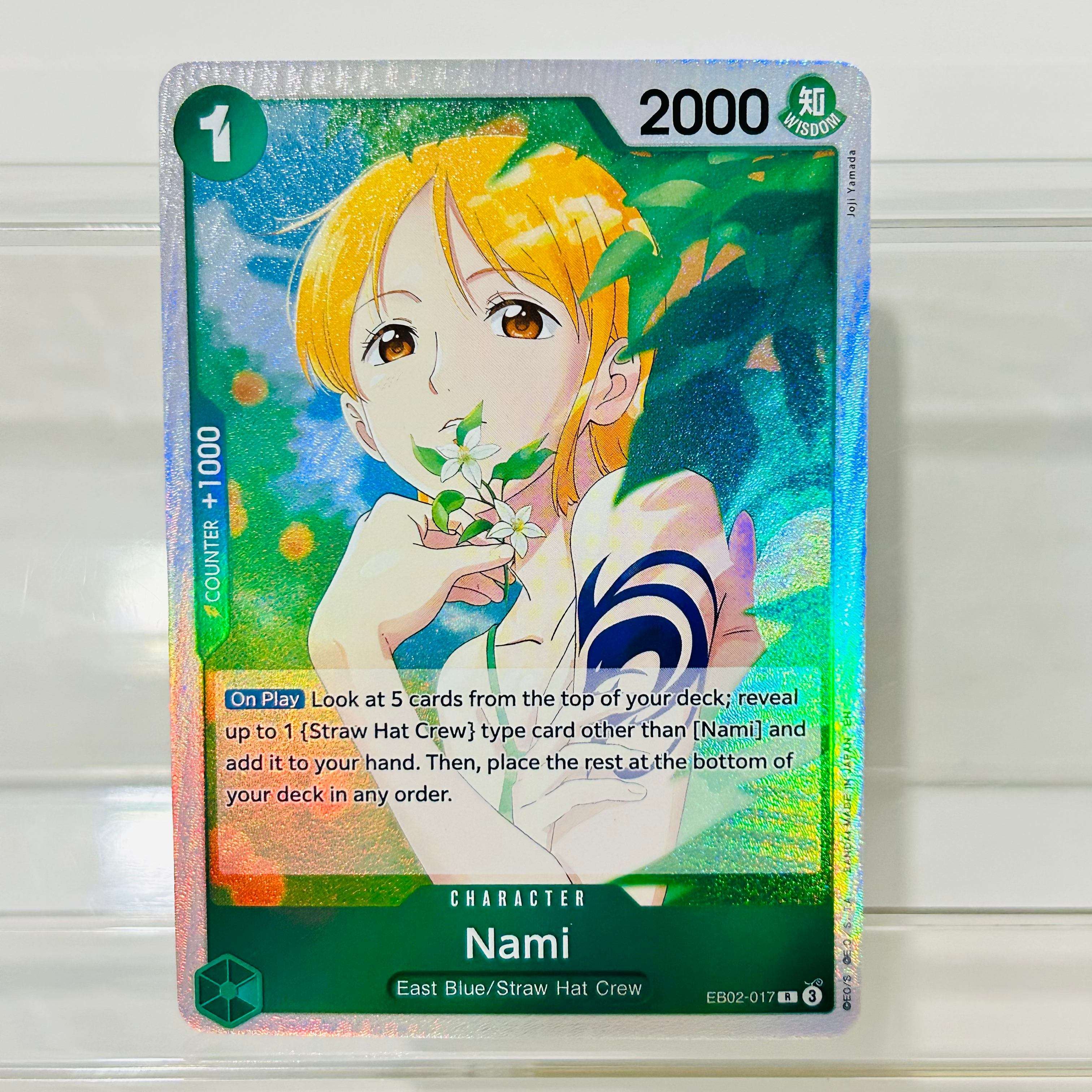 Board Game English - One Piece Nami EB02-017 R Card