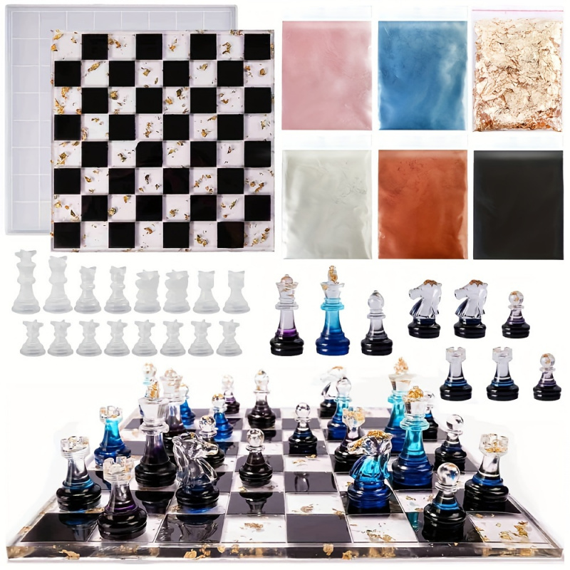 Board Game Master - 23pcs Chess Set with Silicone Molds