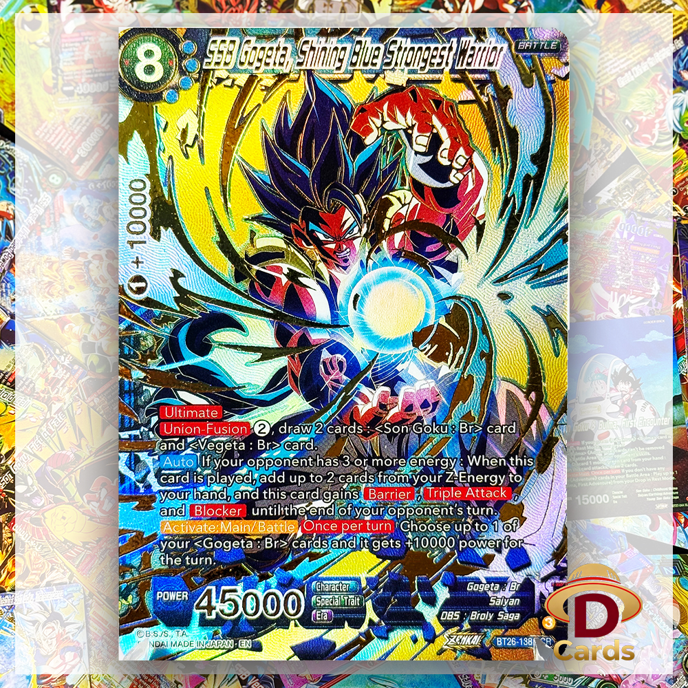 Board Game Quest - Dragon Ball Super Card SSB Gogeta,