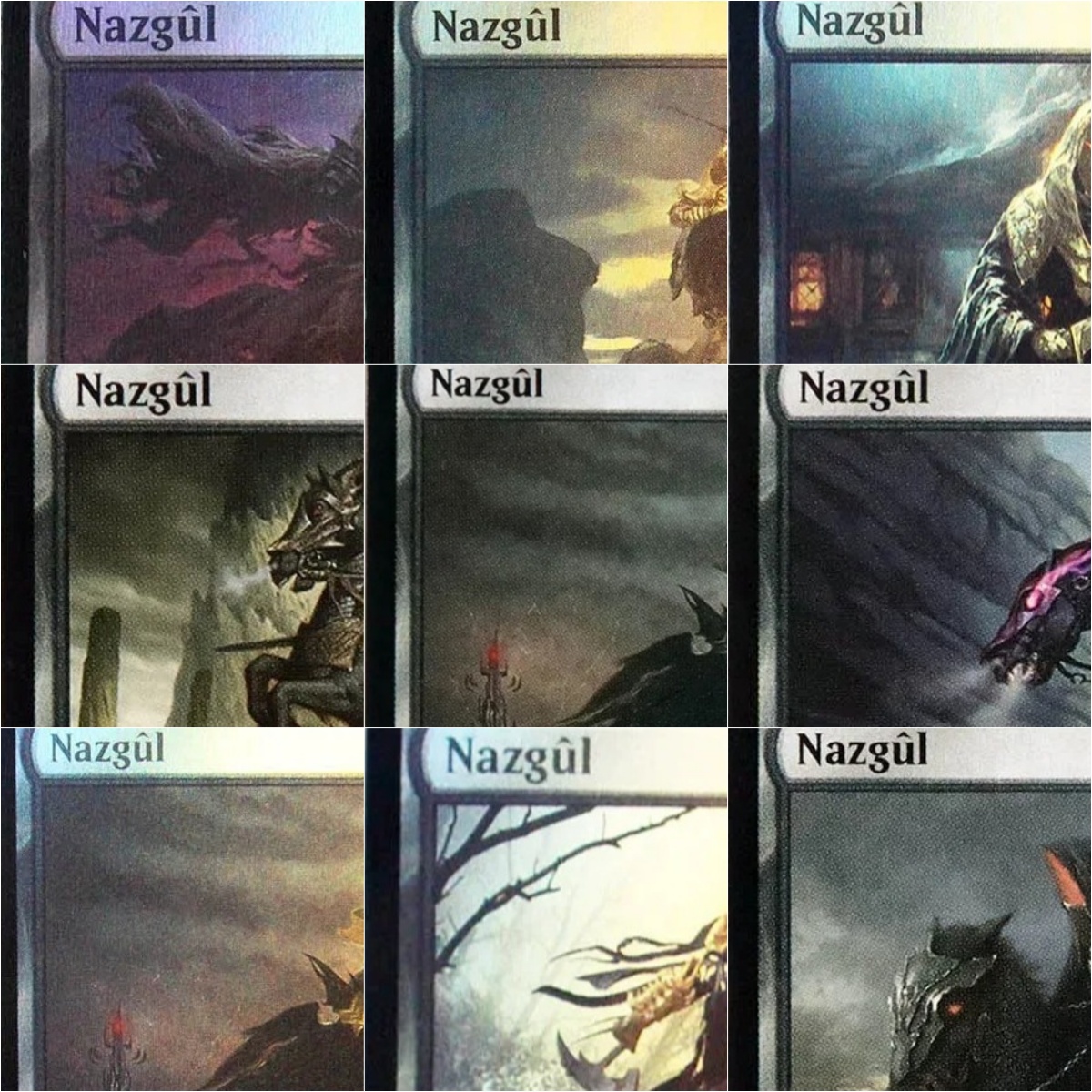 Board Game Master - Foil/Holo Nazgûl sets TCG Magical proxy