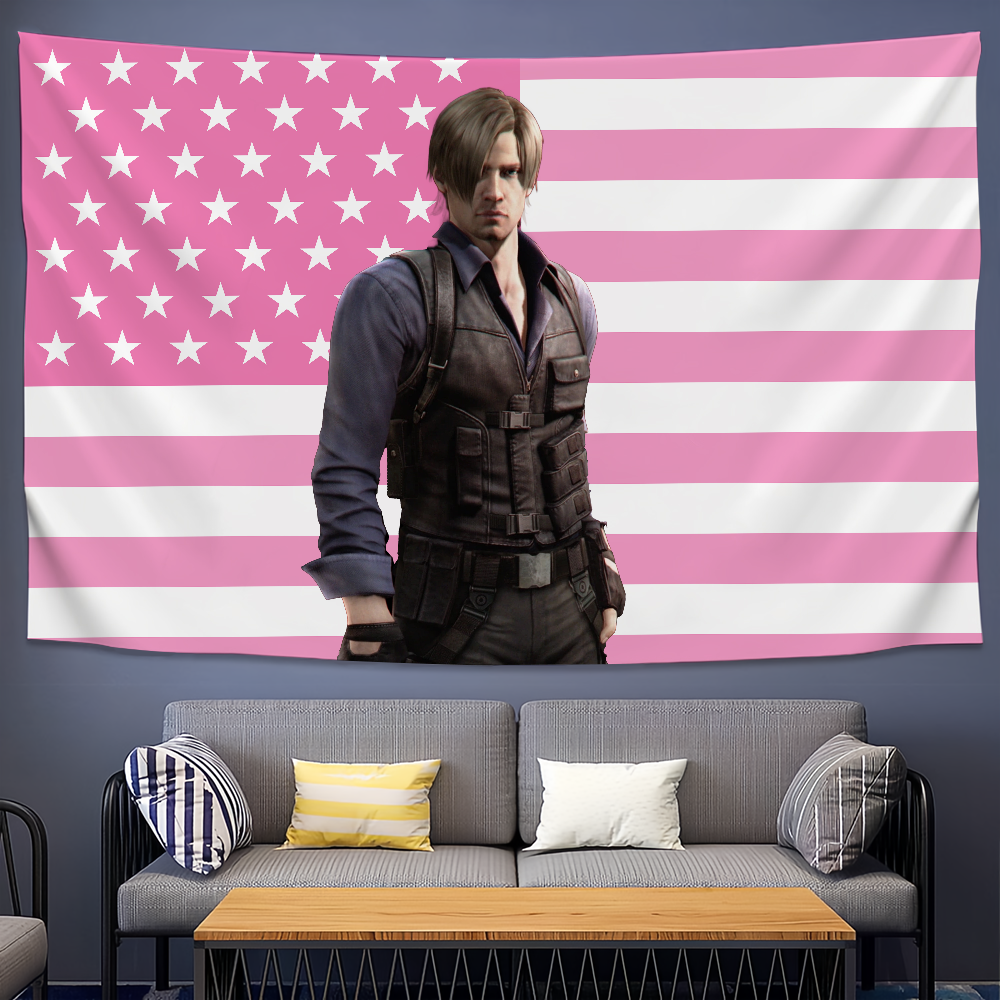 Board Game Resident Evil - Leon Kennedy Wall Tapestry Resident Evil