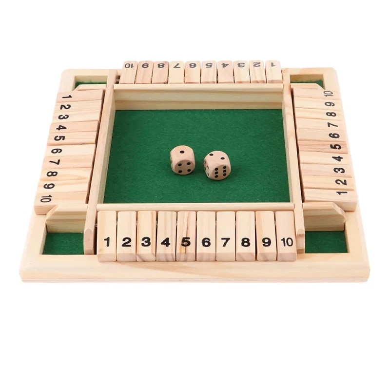 Board Game Master - Deluxe Four Sided 10 Numbers Shut