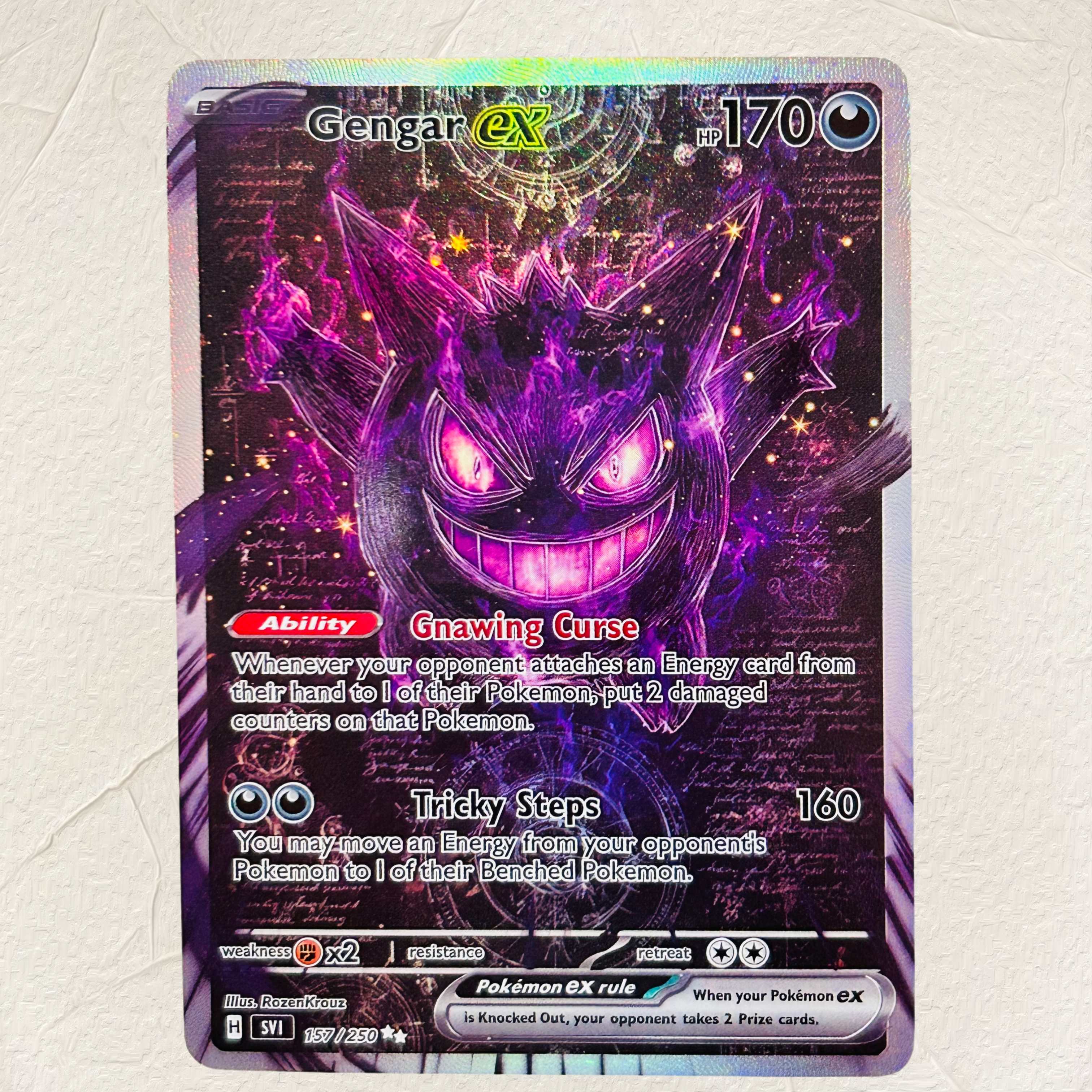 DIY Pokemon Gengar VMAX Hologr - Board Game English のレビューと価格