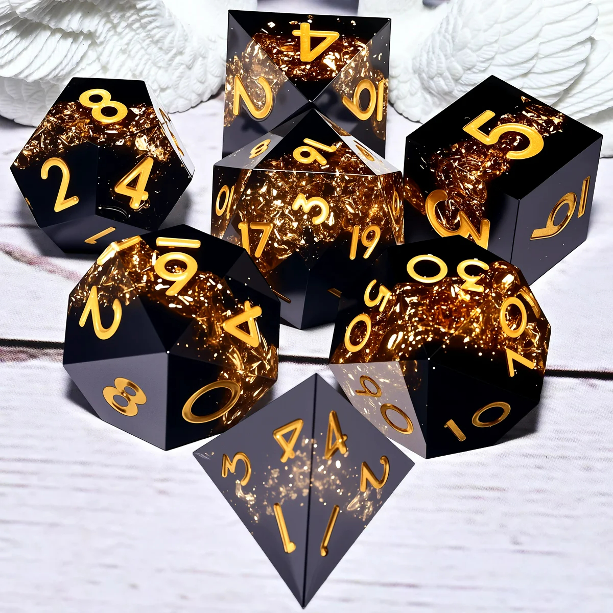 DND Resin Dice 7-Piece Set for - Board Game Live のレビューと価格