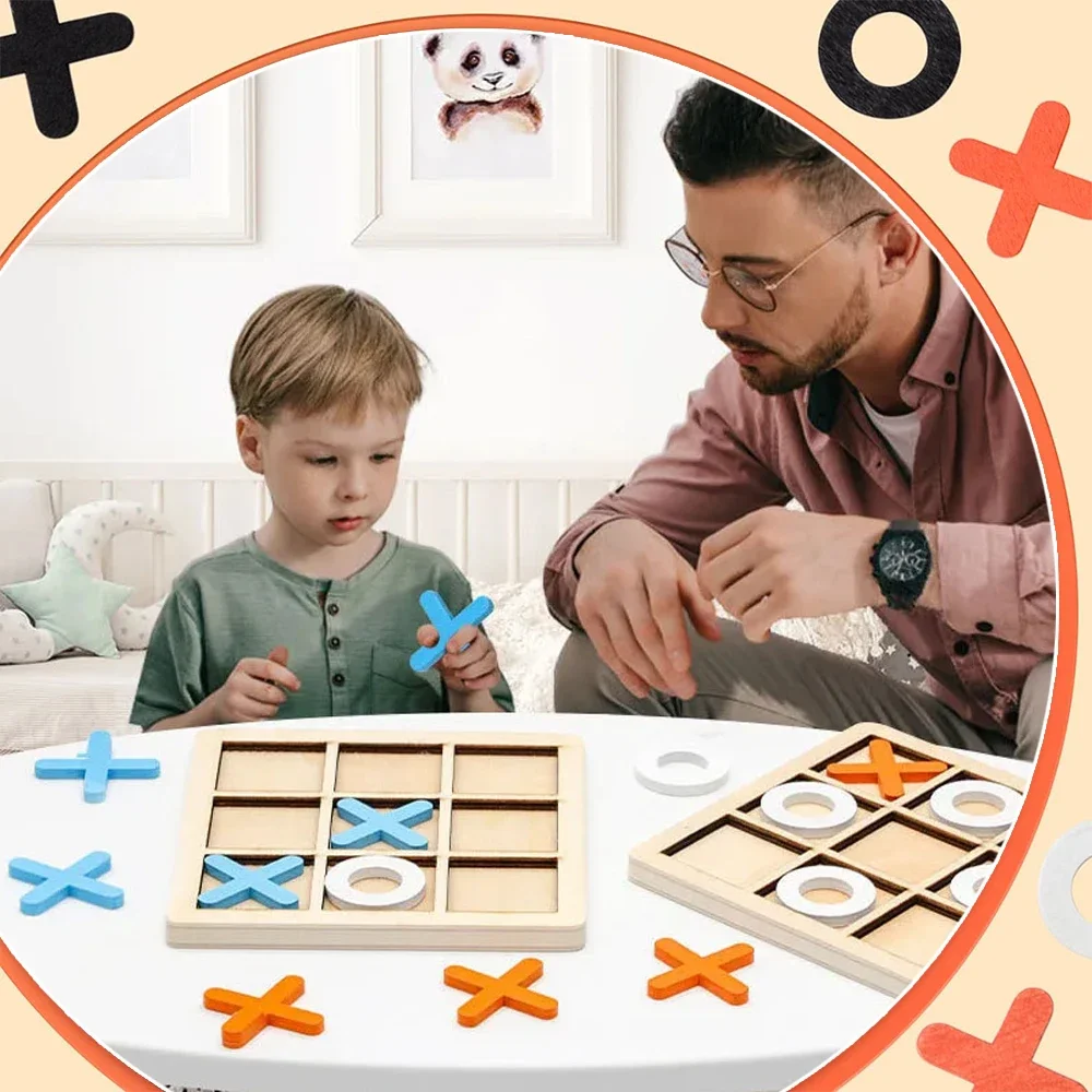 Wooden XO Tic Tac Toe Game Min - Board Game For 6 Years Old のレビューと価格