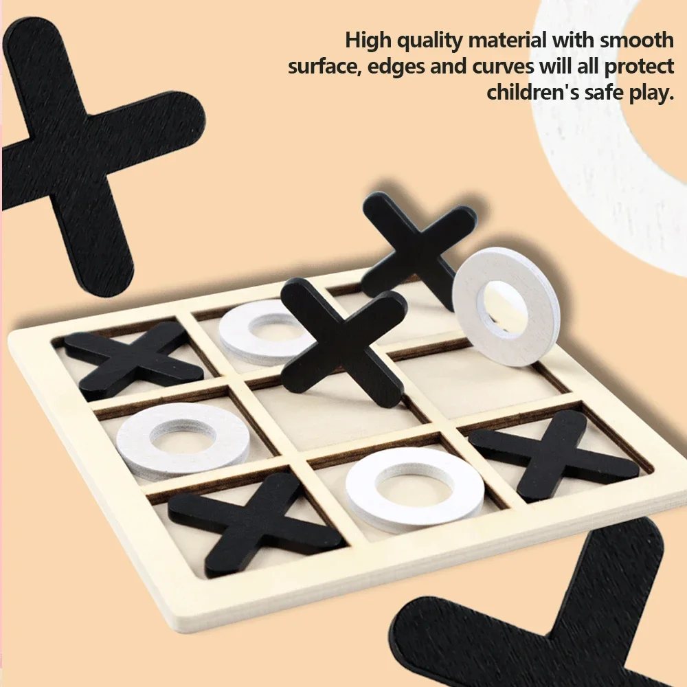 Wooden XO Tic Tac Toe Game Min - Board Game For 6 Years Old のレビューと価格