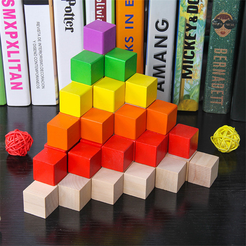 30Pcs/lot 2X2CM Wooden Colorfu - Board Game For 6 Years Old のレビューと価格