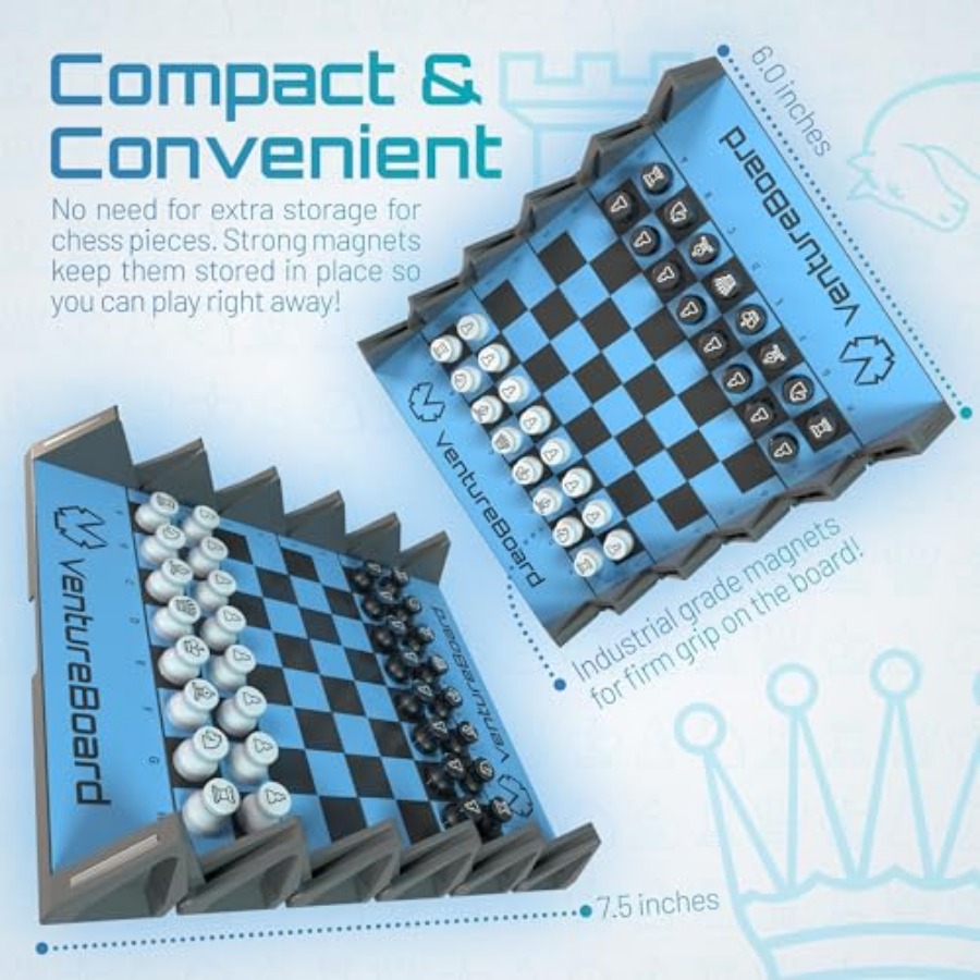 New 6 Inches Magnetic Unique C - Magnetic Travel Chess のレビューと価格