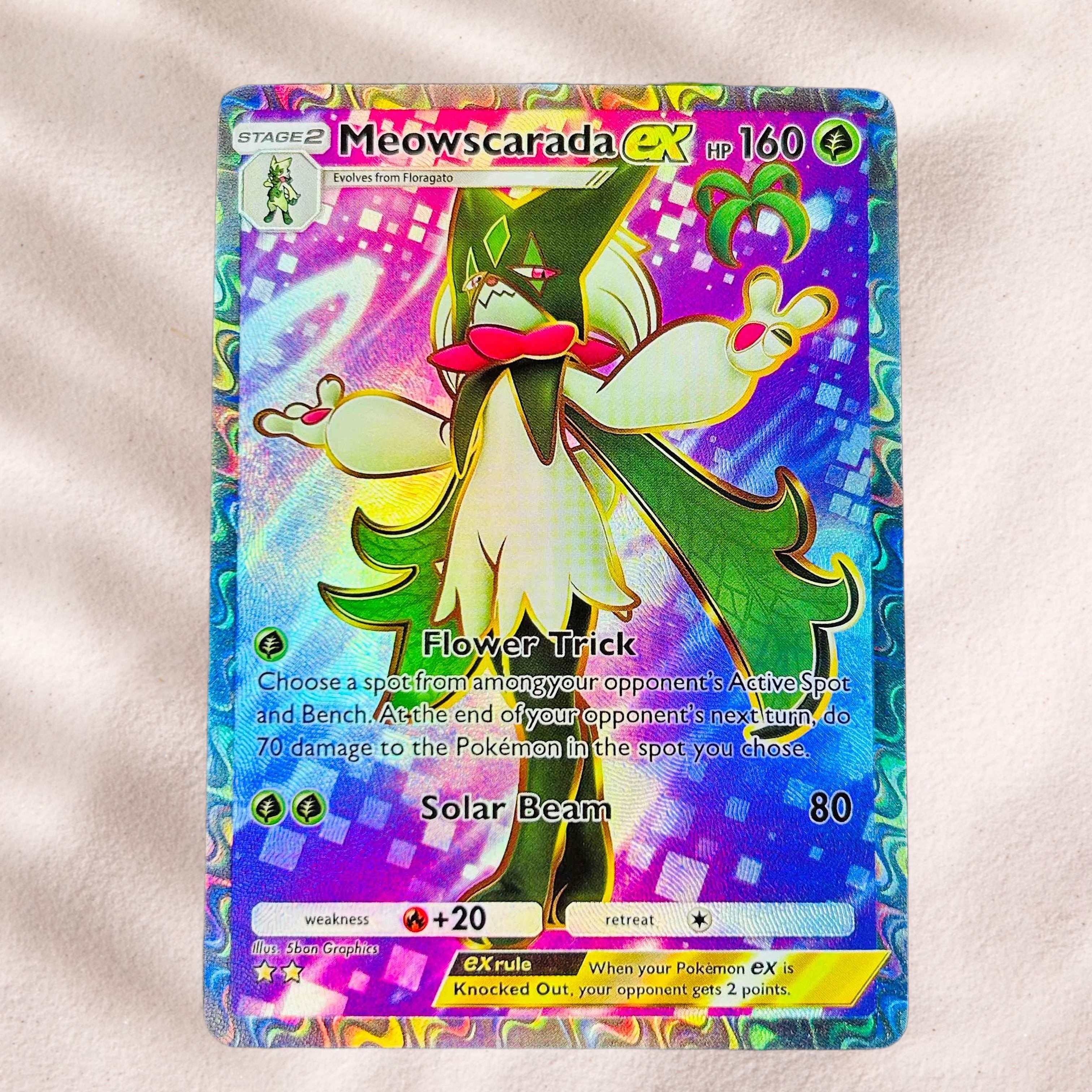 DIY Pokemon Meowscarada ex Hol - Board Game English のレビューと価格