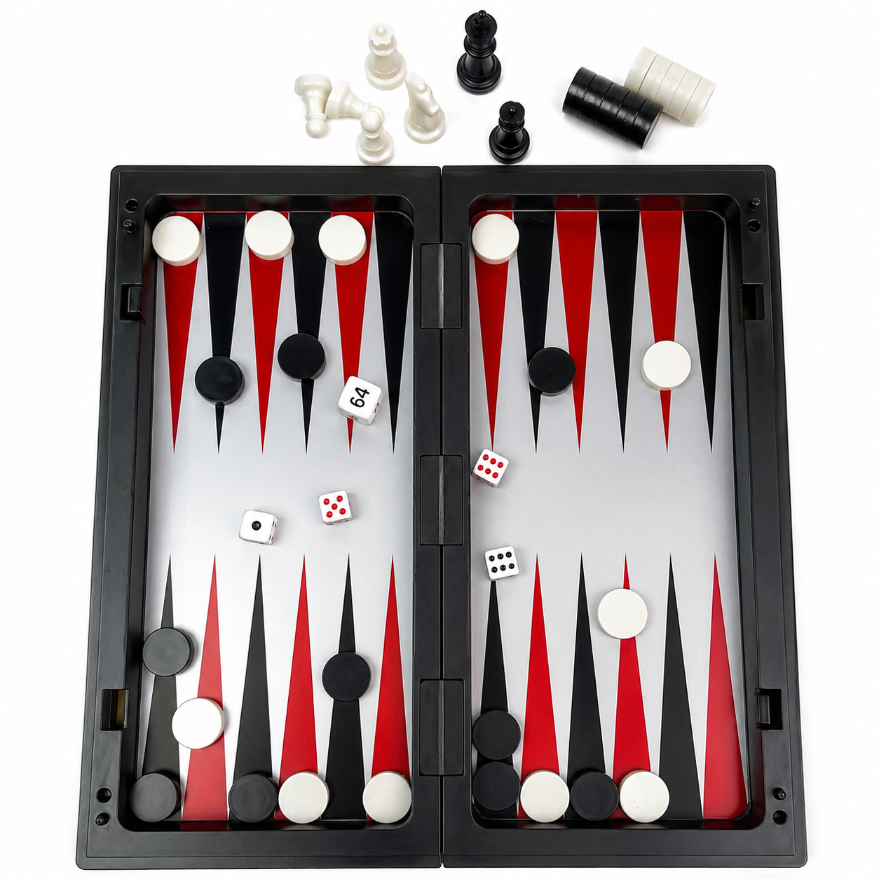19.1x19.7cm 3 in 1 Folding Mag - Magnetic Travel Chess のレビューと価格