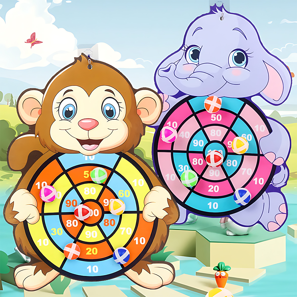 Educational Games Dart Board B - Board Game For 6 Years Old のレビューと価格