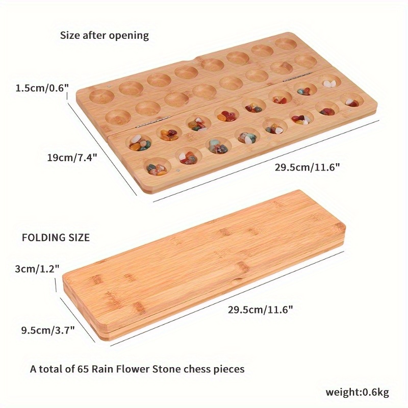 Portable Folding Wooden Mancal - Board Game Master のレビューと価格
