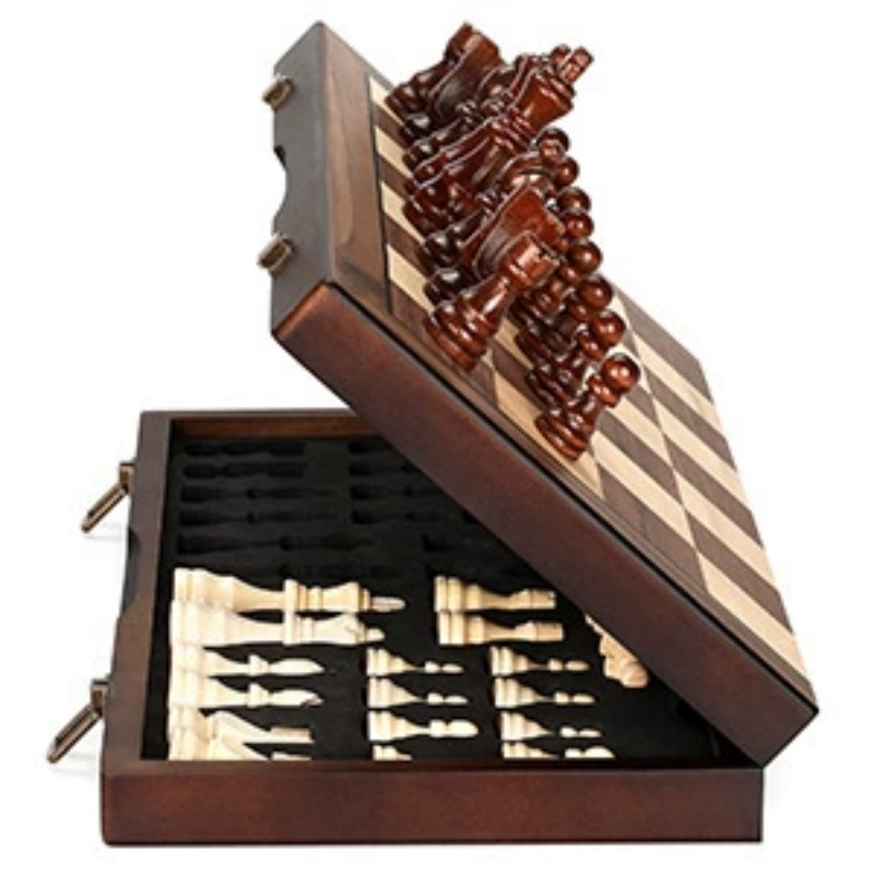 Wooden Magnetic Chess Set for  - Magnetic Travel Chess のレビューと価格