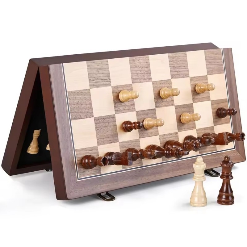 Wooden Magnetic Chess Set for  - Magnetic Travel Chess のレビューと価格