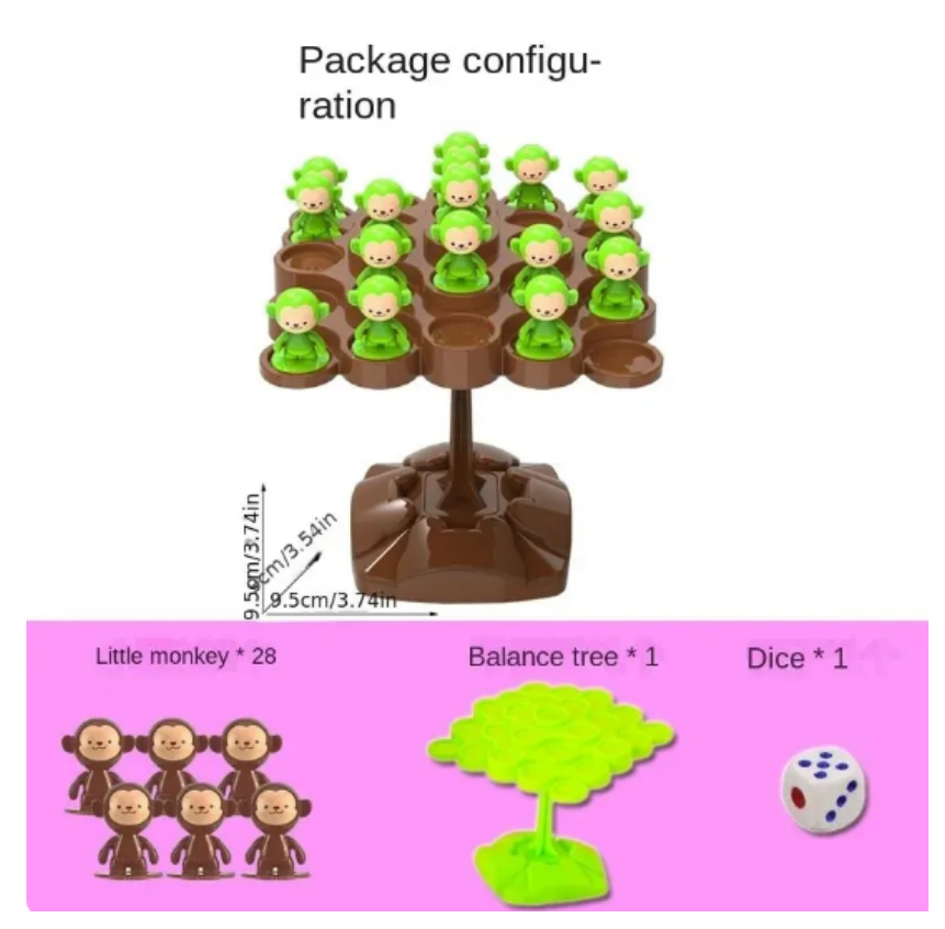 Monkey Balance Tree Focus Bala - Board Game For 6 Years Old のレビューと価格