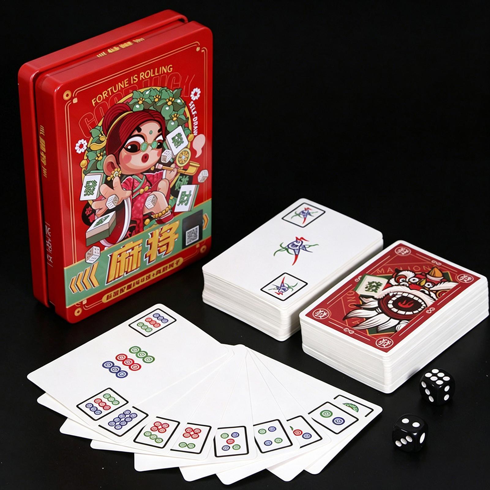 Playing Cards Mahjong Tiles Fa - Card Game Deck のレビューと価格