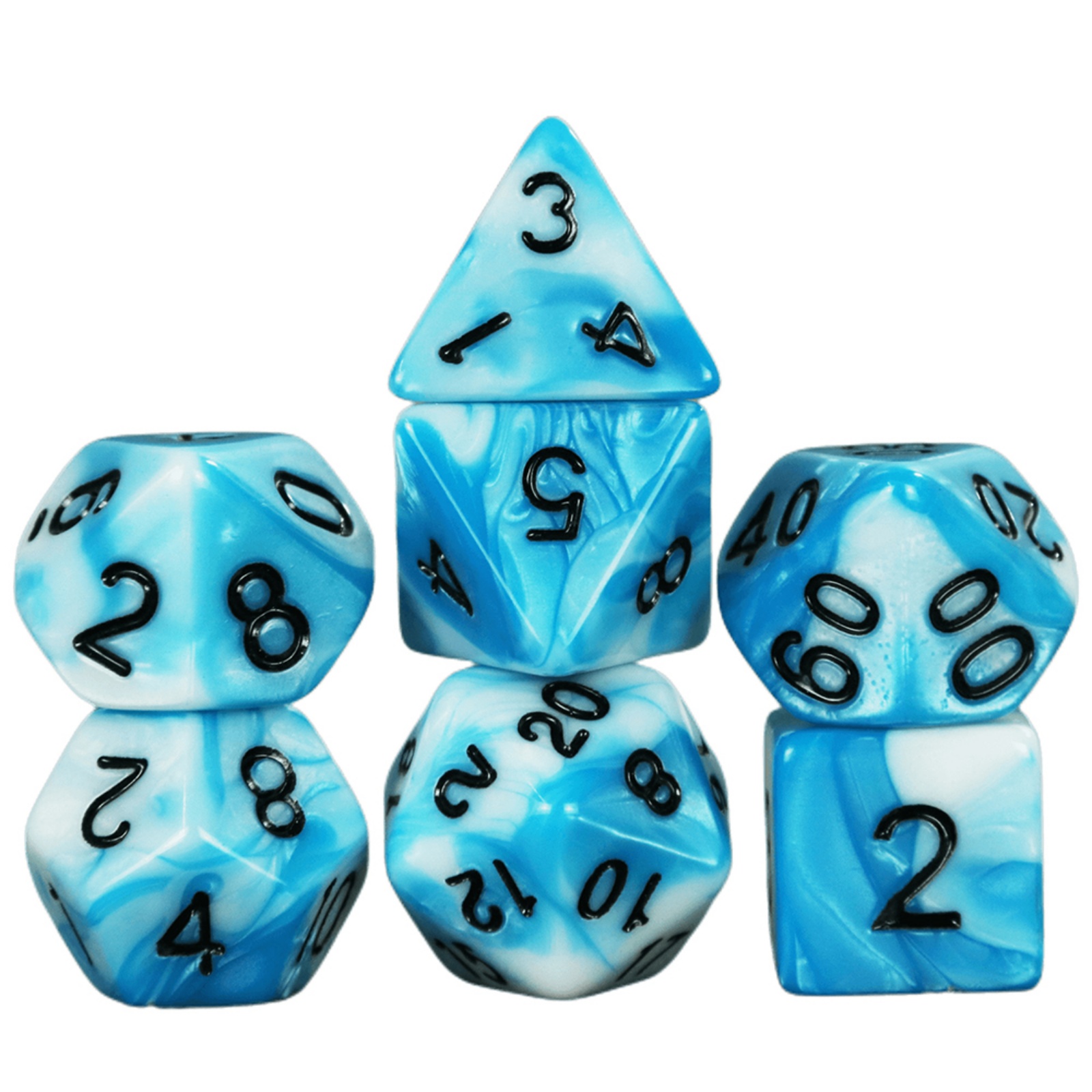 7pcs DND Dice Mixing Color Pol - Board Game Live のレビューと価格