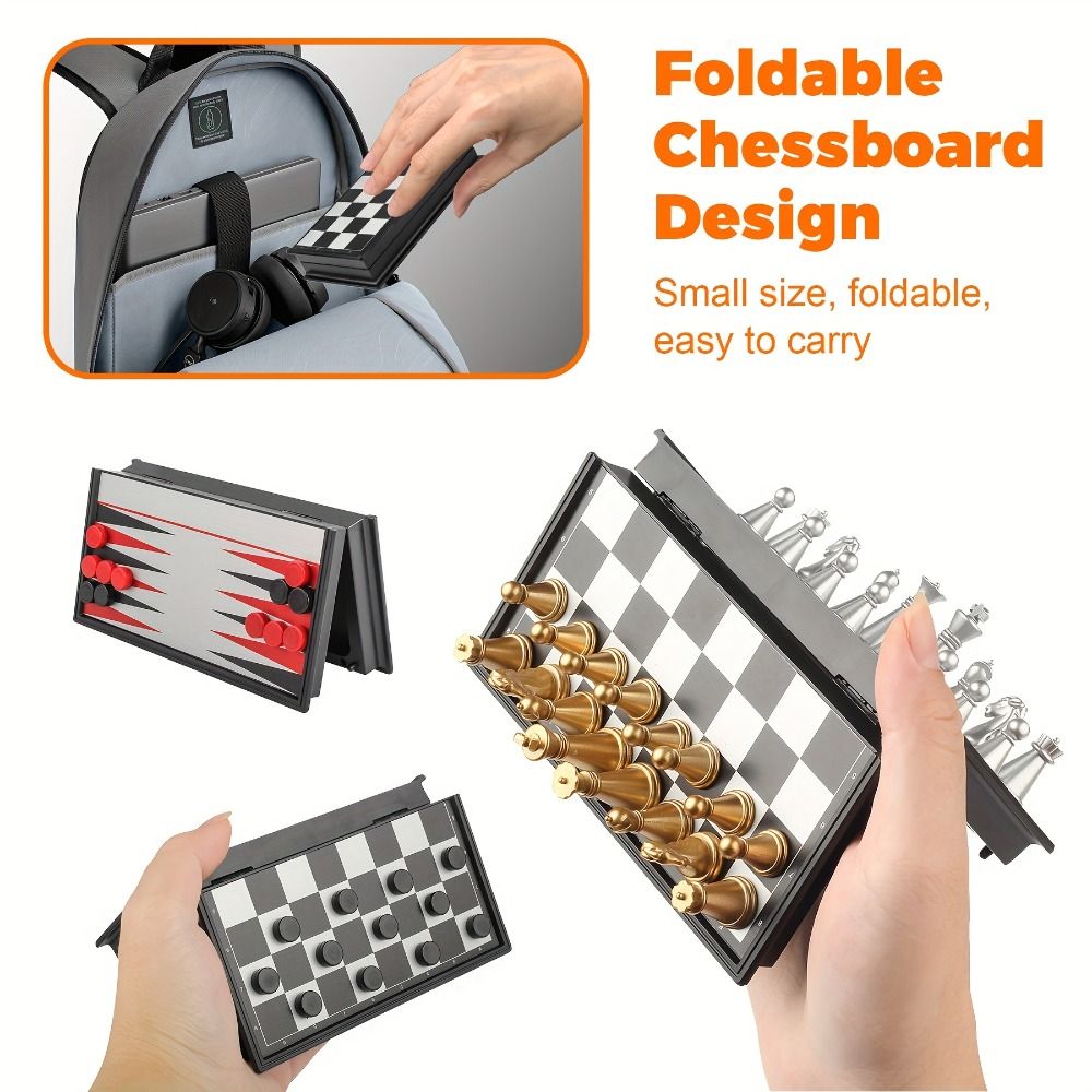 Pocket Size Gold Silver Mini C - Magnetic Travel Chess のレビューと価格