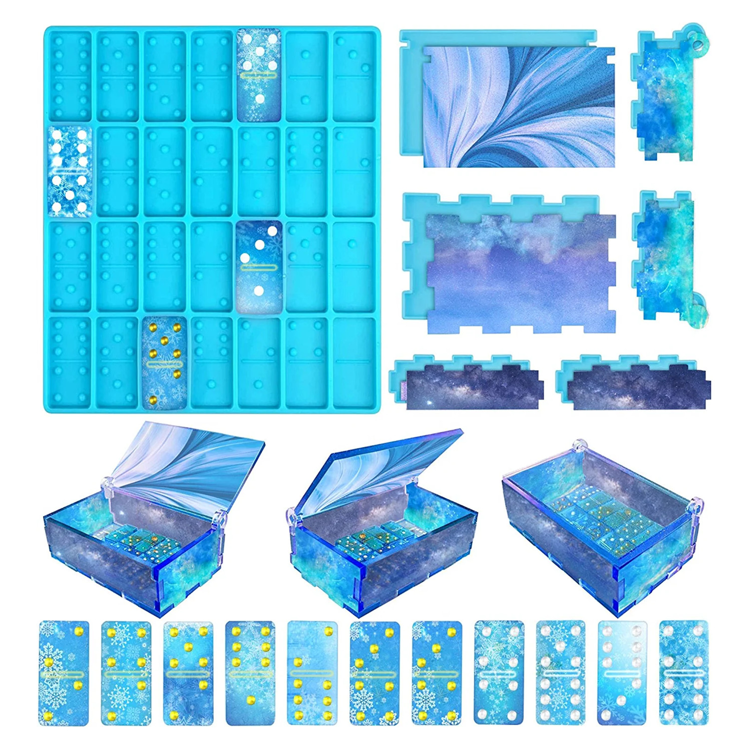 Domino Molds Silicone Epoxy Re - Board Game Live のレビューと価格