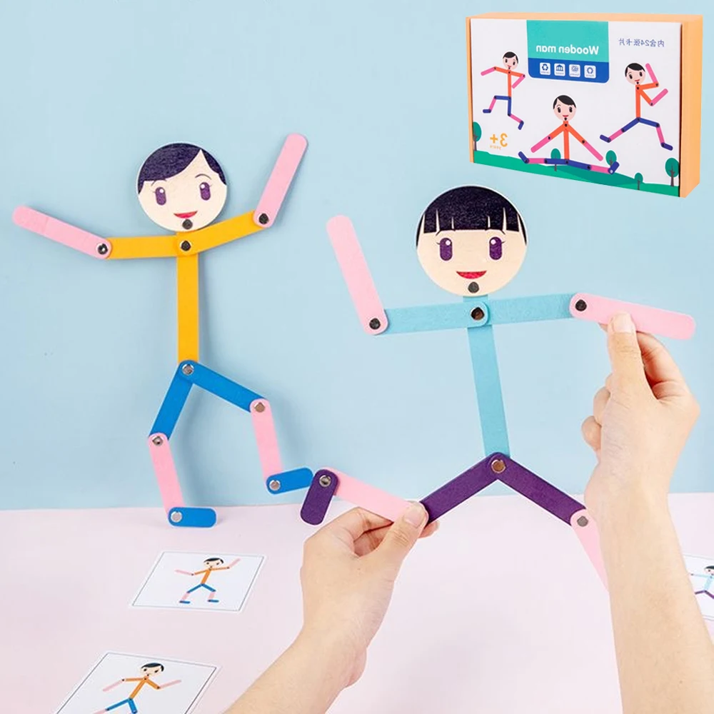 Sport Wooden Man Material DIY  - Board Game For 6 Years Old のレビューと価格