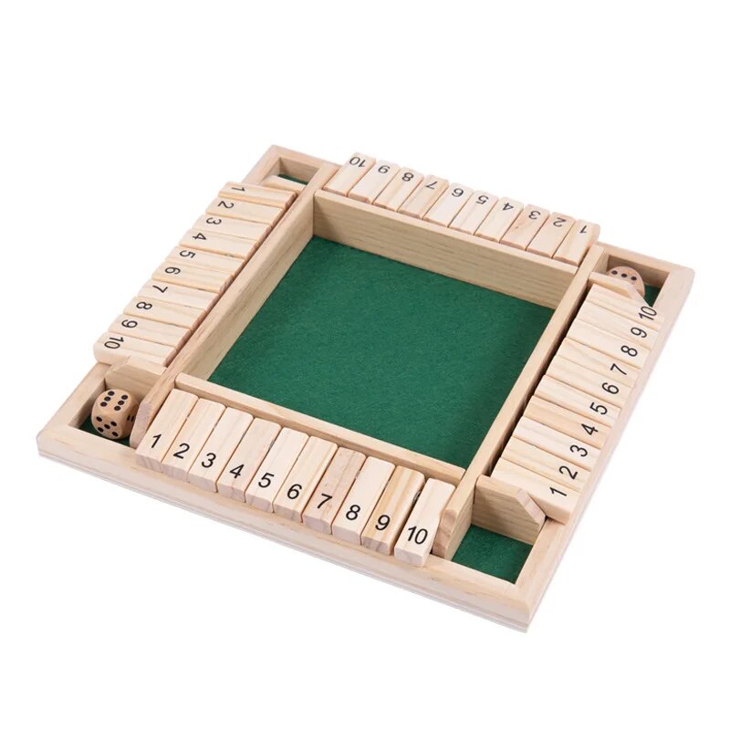 Wooden Dice Board Game Shut Th - Board Game For 6 Years Old のレビューと価格