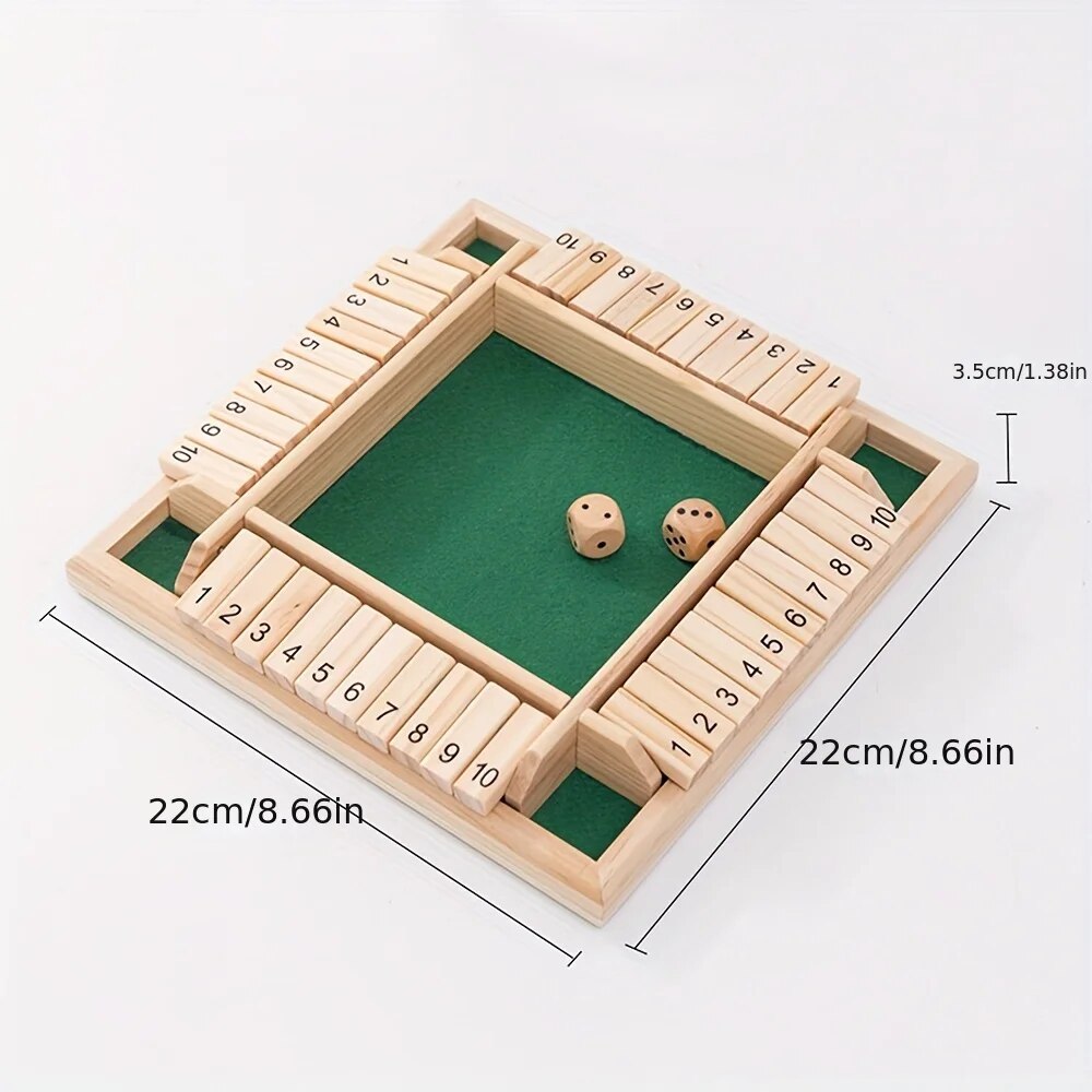 Wooden Dice Board Game Shut Th - Board Game For 6 Years Old のレビューと価格